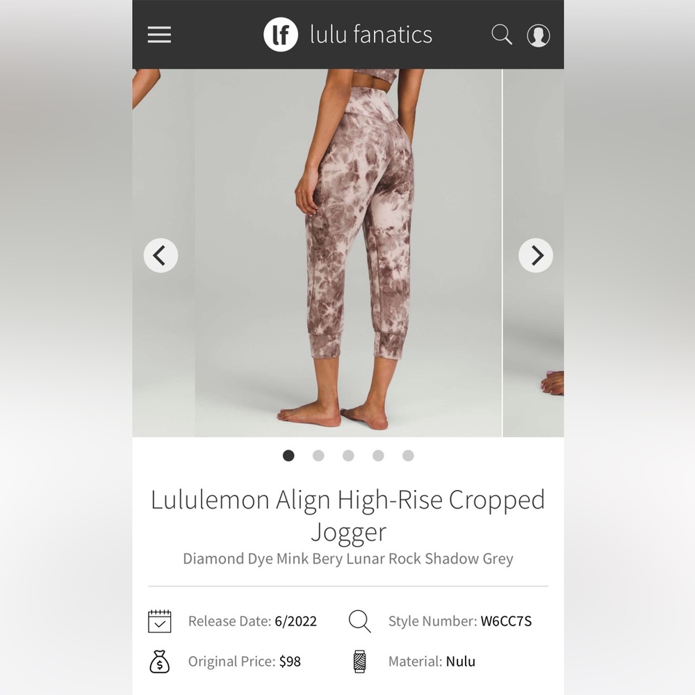 Lululemon Align Jogger Crop